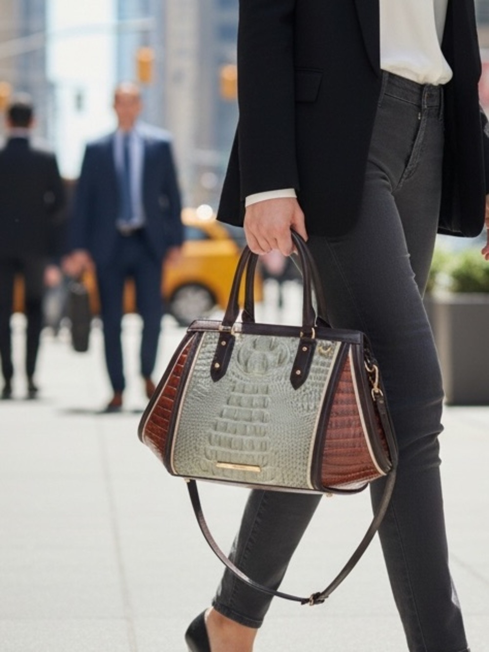 BRAHMIN BAG. Arden Satchel,Hemlock Westwood color, leather, never used.